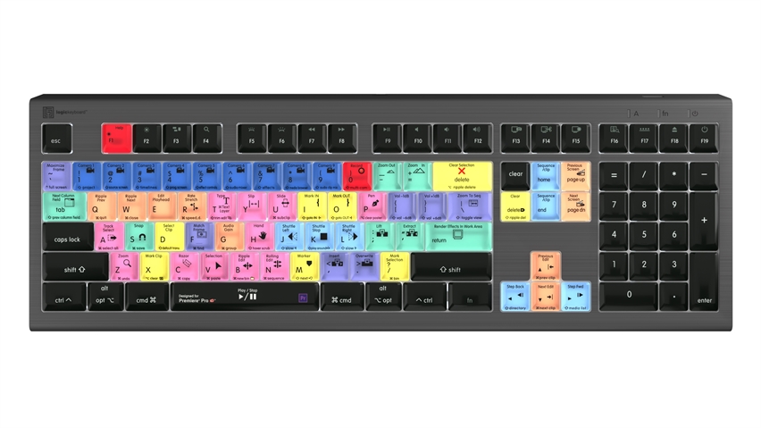  Logickeyboard Adobe Premiere Pro CC ASTRA2 Backlit Keyboard – Mac 